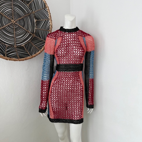 NWT, Bebe Netted Dress - Picture 1 of 8